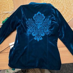 Brand is Green Dragon. Women’s velvet blazer